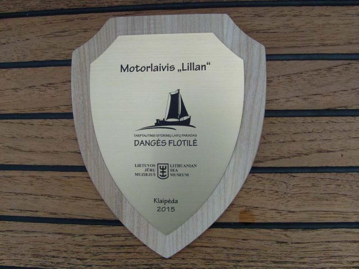 Motorlaivis Lillan tarptautiniame istorinių laivų parade Dangės flotilė